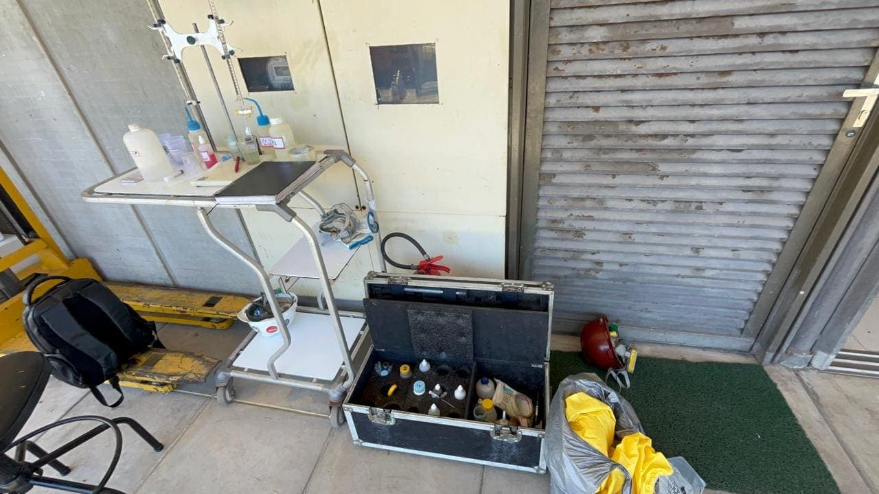 Equipe Nortech realizando limpeza química